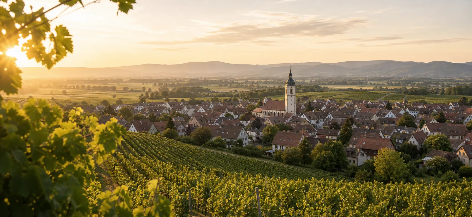 Pfalz-Landschaft und Ortsstimmung für Haßloch
